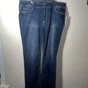 WallFlower The Luscious Curvy Fit Bootcut Stretch Jeans Size 20 Long